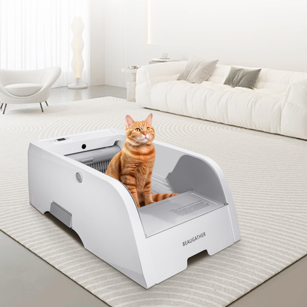 Self-Cleaning Automatic Cat Litter Box — Odorless, Anti-Pinch Smart Electric Litter Box