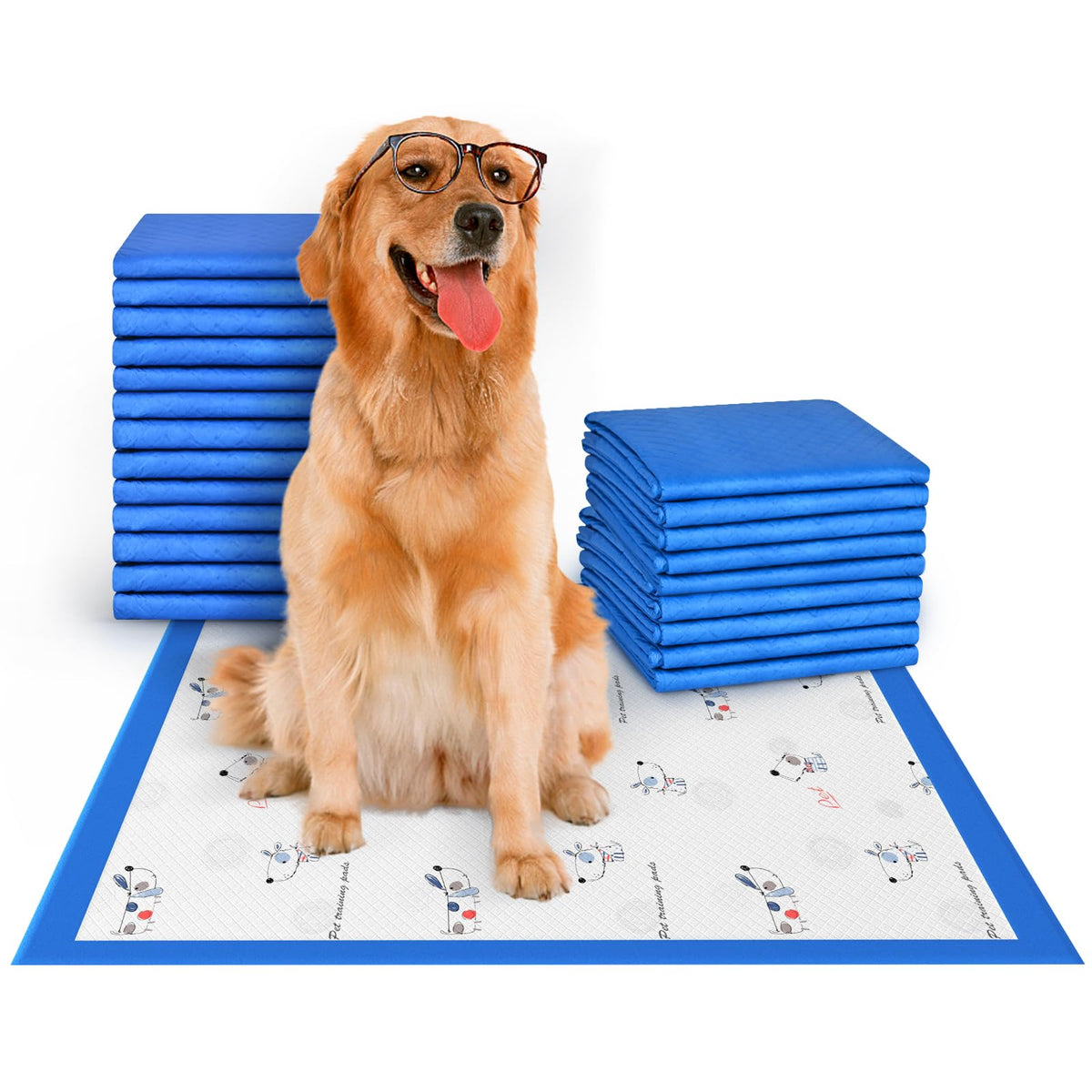 Extra Large Dog Pee Pads — 24x35in Super Absorbent Disposable Training Pads (40 Count)