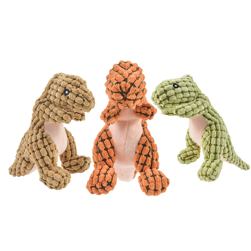 Dino Chew & Play Sound Toy for Dogs — Interactive Squeaky Dog Toy