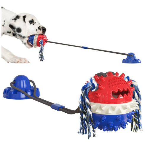 Dog Teething Rope Ball Toy — Bite-Resistant Outdoor Chew Toy for Dogs