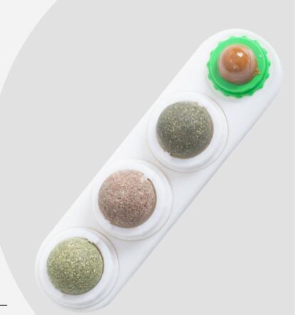Catnip Silvervine Balls for Cats — 4 Pack Interactive Cat Toy Set