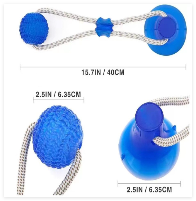 Dog Teething Rope Ball Toy — Bite-Resistant Outdoor Chew Toy for Dogs