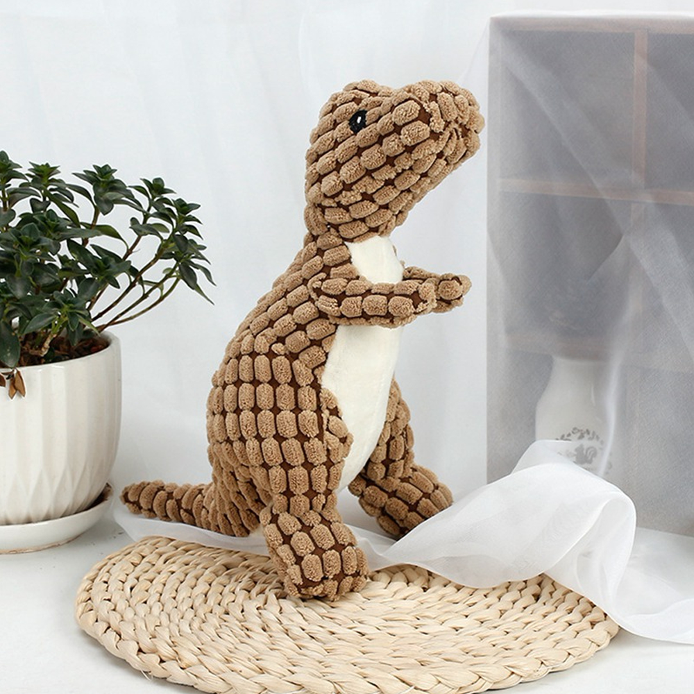 Dino Chew & Play Sound Toy for Dogs — Interactive Squeaky Dog Toy